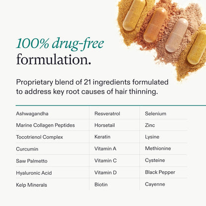 HOTNutrafol Women's Hair Growth Supplements, Ages 18-44, Clinically Tested for Visibly Thicker and Stronger Hair, Dermatologist Recommended - 1 Month Supply