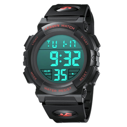 HOTLN LENQIN Mens Watches Digital Watch Sports Watches for Men Waterproof Wrist Watch with LED Screen Large Face Back Light Alarm Date Stopwatch Military Tactical Watch