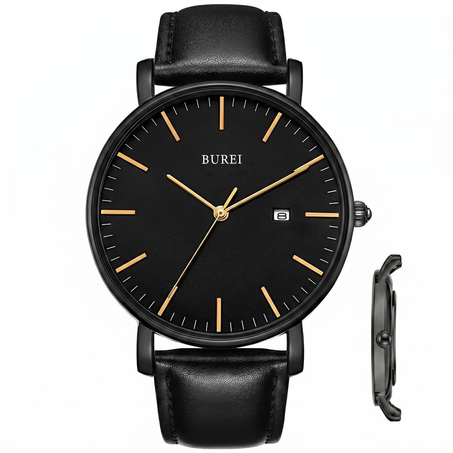HOTBUREI Men Wrist Watches Fashion Minimalist Thin Analog Quartz Waterproof Watches for Men, Refined Gifts for Men, Boyfriend, Husband, Dad