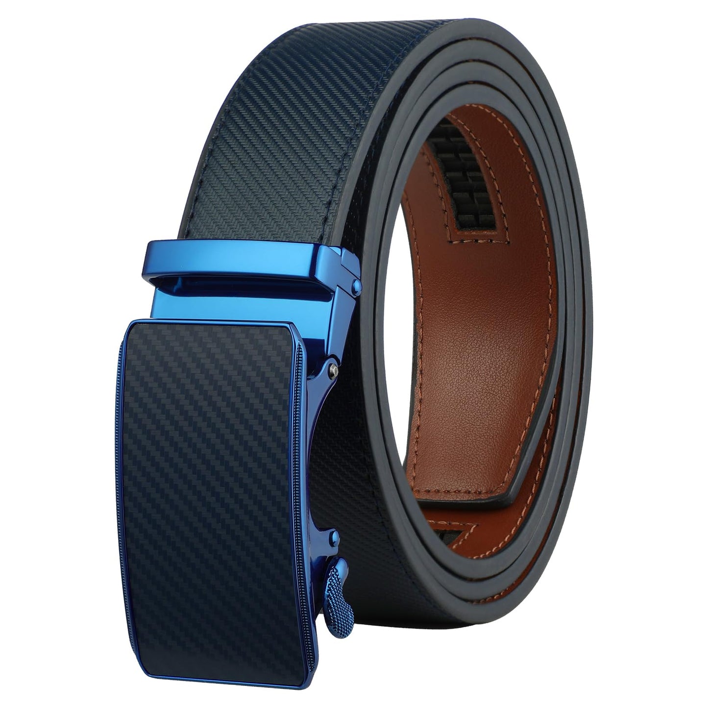 HOTLavemi Men's Real Leather Ratchet Dress Casual Belt, Cut to Exact Fit,Elegant Gift Box