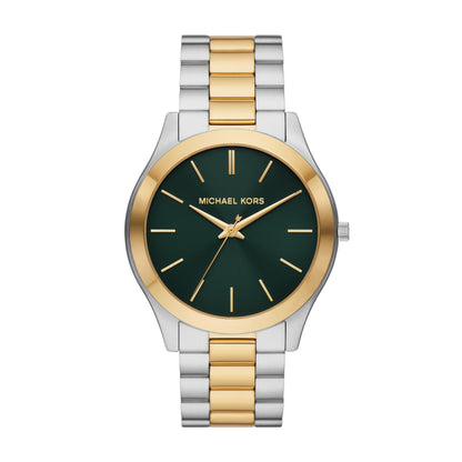 HOTMichael Kors Oversized Slim Runway Men's Watch, Stainless Steel Watch for Men