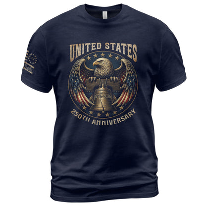 HOT1776-2026 Anniversary USA Shirt, Patriotic Graphic Men Shirt | Patriotic graphic tee featuring anniversary-inspired artwork, heritage details, suitable for holidays, events, casual wear