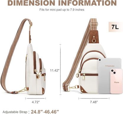HOTSYTRAH Anti Theft Crossbody Bags for Women, RFID Sling Bag Travel Purse, RFID Cross Body Purses Chest Bag for Travel