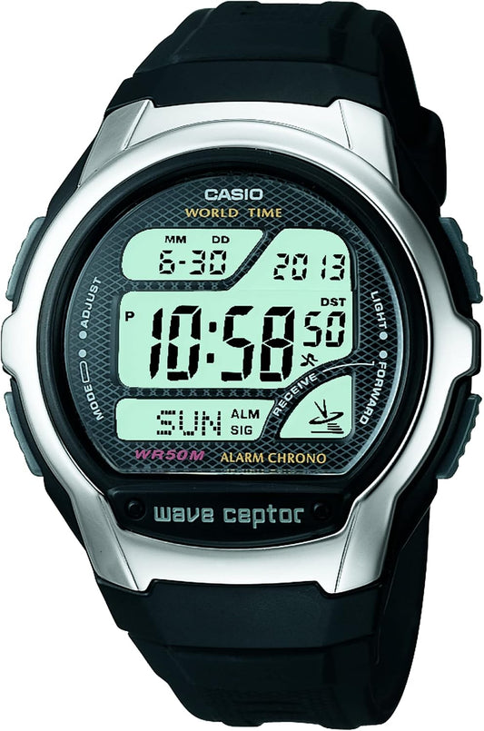 HOTCasio Men's WV58A-1AVCR Waveceptor Black Resin Band Digital Watch