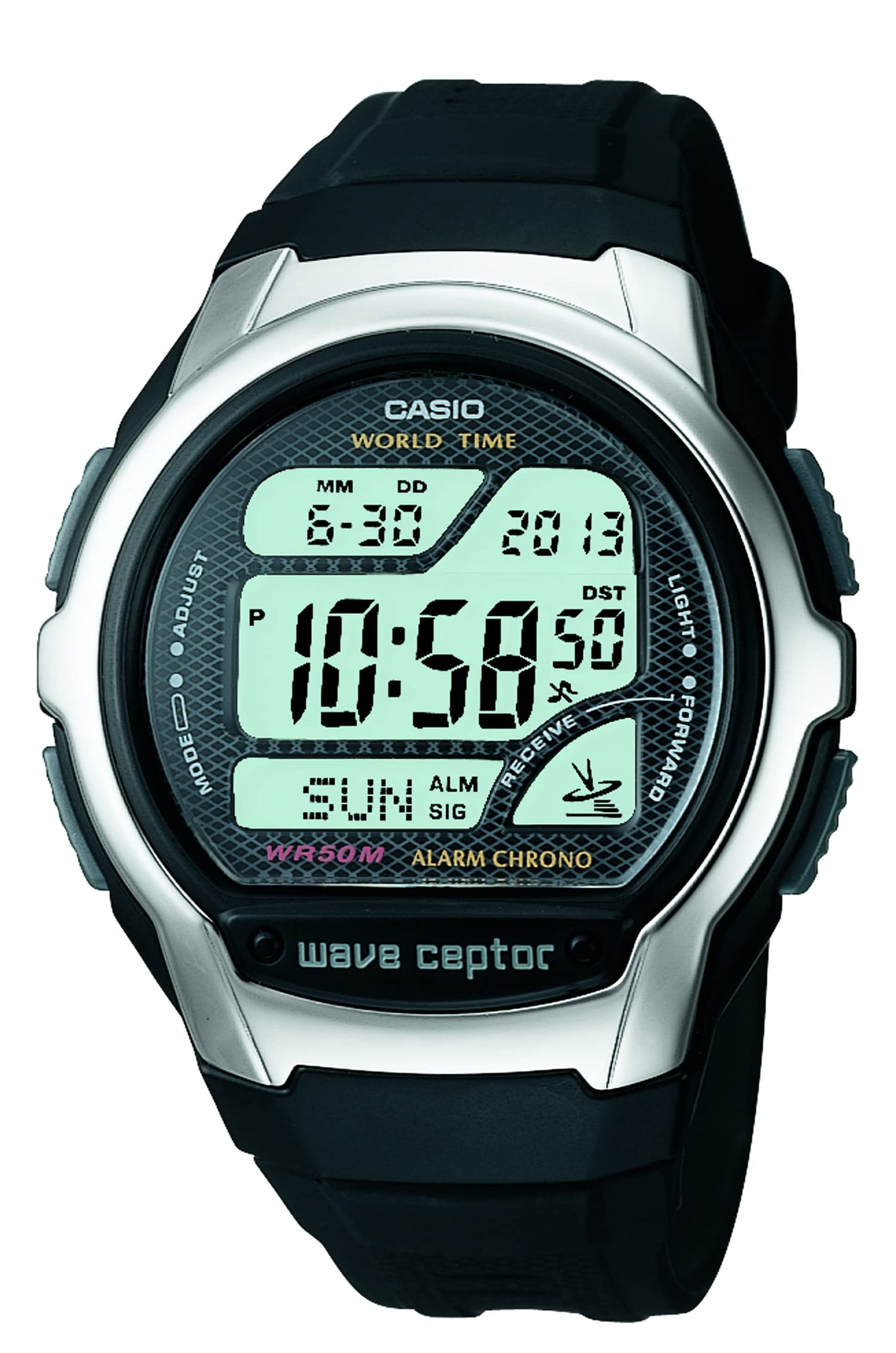 HOTCasio Men's WV58A-1AVCR Waveceptor Black Resin Band Digital Watch
