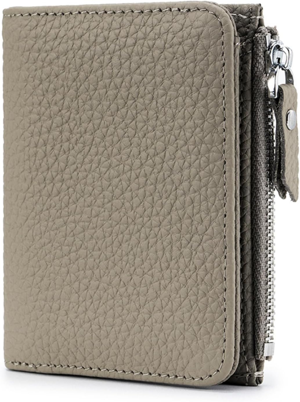 HOTGenuine Leather Womens RFID Blocking Bifold Wallet Zipper Pocket ID Window | Multi Card Slots for Credit Cards, Separate Cash & Coin Zipper Pocket, Anti-theft RFID Shielding Purse for Women