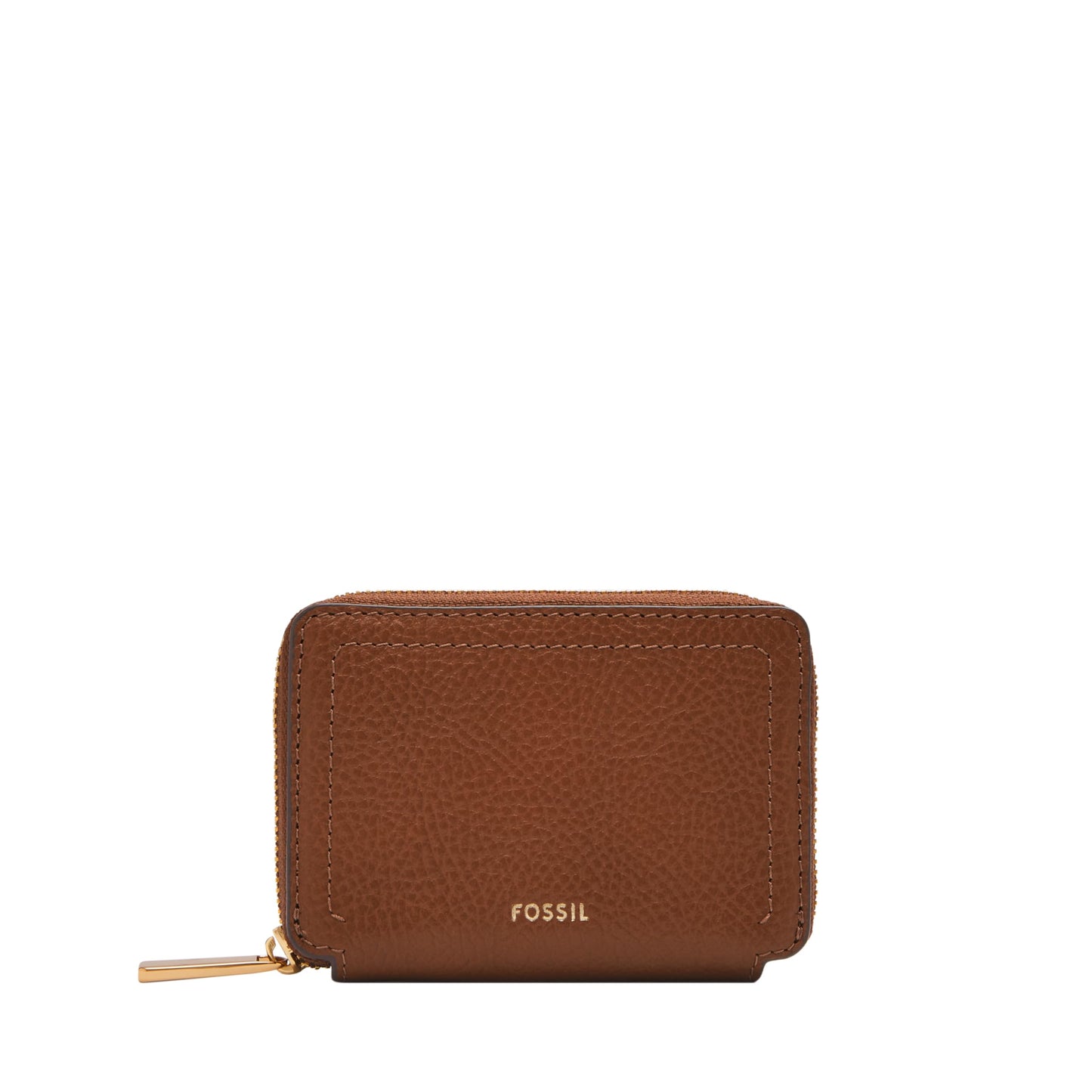 HOTFossil Women's Logan RFID-Blocking Leather Zip Around Card Case Wallet with Keychain