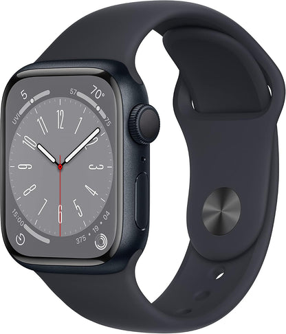 HOTApple Watch Series 8 (GPS, 41MM) - Starlight Aluminum Case with Starlight Sport Band M/L (Renewed Premium)