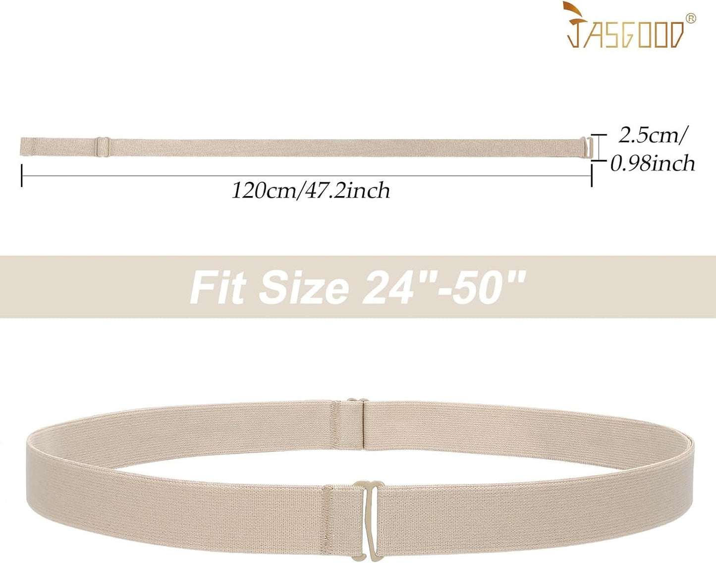 HOTJASGOOD Crop Top Tuck Waist Band Adjustable Band Tucking Sweaters Shirts Elastic Stretch Belts for Women Change Style of Tops
