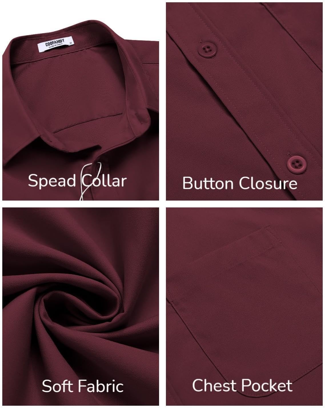 HOTCOOFANDY Mens Short Sleeve Casual Button Down Shirts Summer Untucked Dress Shirts with Pocket