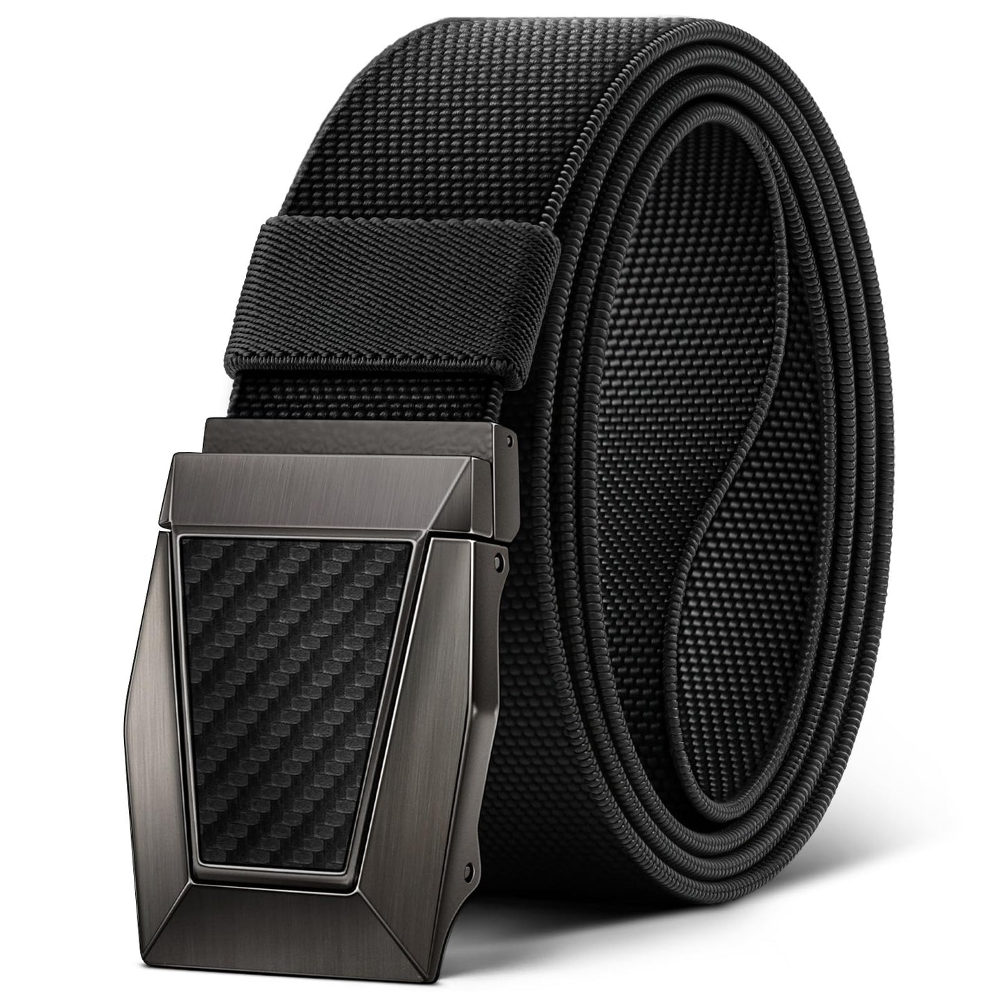 HOTBULLIANT Stretch Tactical Web Belt For Men-Trimmable 1.5"-Adjustable Fit | Smooth Sliding | Adjustable for Precise Fit | Tailored Size | Rugged Nylon for Heavy Duty, Hiking, Hunting