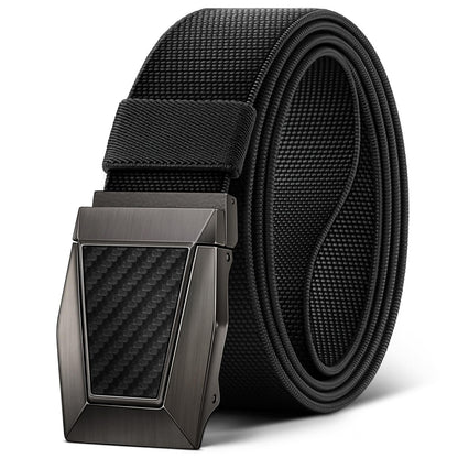 HOTBULLIANT Stretch Tactical Web Belt For Men-Trimmable 1.5"-Adjustable Fit | Smooth Sliding | Adjustable for Precise Fit | Tailored Size | Rugged Nylon for Heavy Duty, Hiking, Hunting