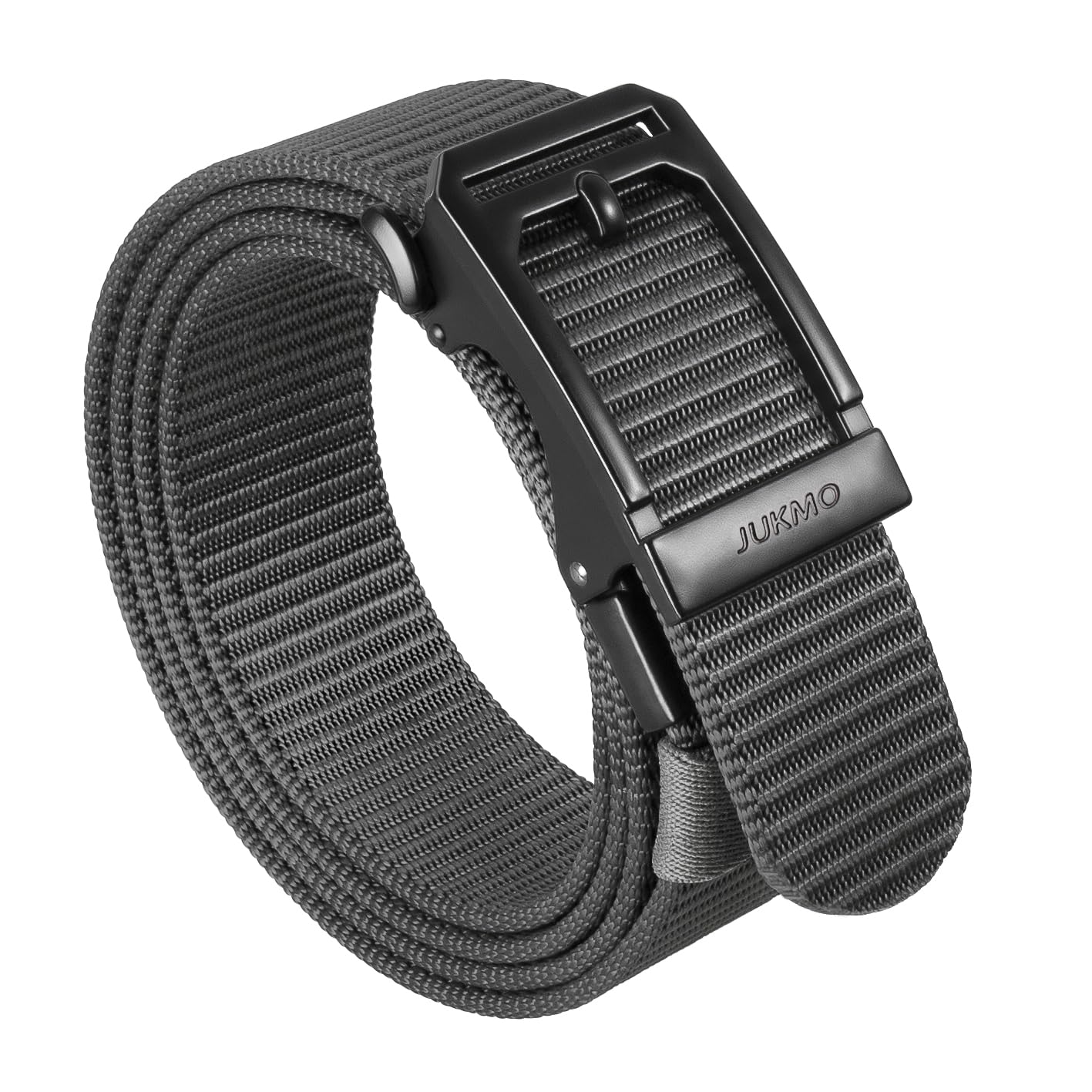 HOTJUKMO Men's 1.5" Ratchet Nylon Tactical Work Belt | Automatic Slide Zinc Alloy Buckle, Adjustable Trim to Fit