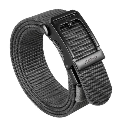 HOTJUKMO Men's 1.5" Ratchet Nylon Tactical Work Belt | Automatic Slide Zinc Alloy Buckle, Adjustable Trim to Fit