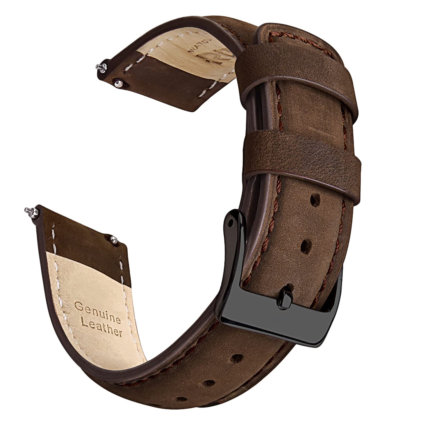 HOTRitche Christmas Gift Quick Release Leather Watch Bands Genuine Watch Straps for Men Women Top Grain Leather Watch Strap, White Elephant Gifts, Stocking Stuffers for Men, Father's Day gifts