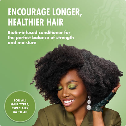 HOTMielle Organics Rosemary Mint Strengthening Hair Conditioner for Women & Men - Biotin Infused Detangling & Hydrating Conditioner to Increase Manageability & Support Longer, Healthier Strands, 12 oz