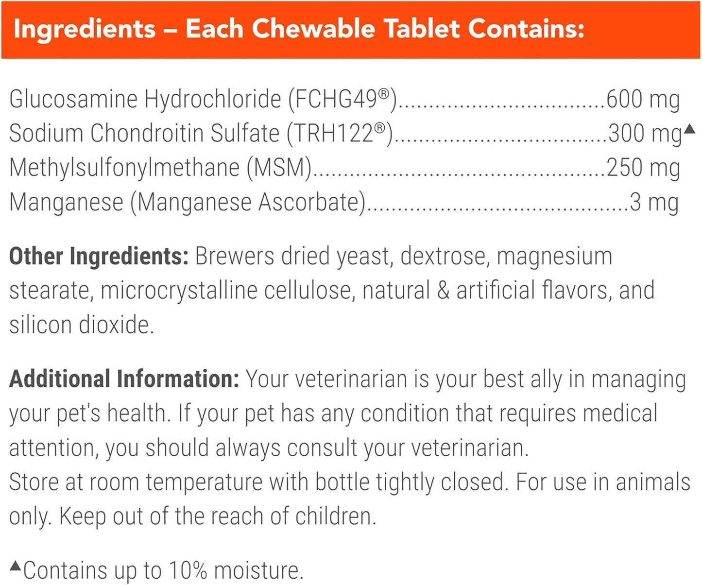 HOTNutramax Cosequin Joint Supplement for Dogs, MSM+HA, Chew Tablets, 250ct | Joint Health, Glucosamine + Chondroitin for Dogs, MSM, Supports Joints, All Breeds & Sizes, All Ages, Chewable Tablets