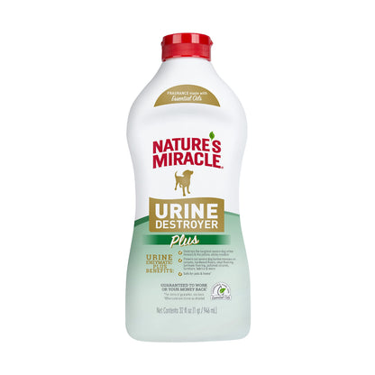 HOTNature's Miracle Urine Destroyer Plus for Dogs, Enzymatic Formula for Severe Dog Urine Stains, 32 oz