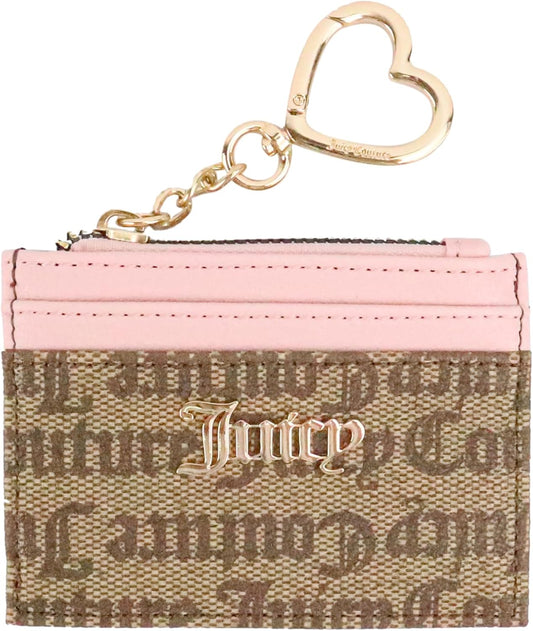 HOTJuicy Couture Womens Spring Fling ID Card Case With Key Fob, Stylish & Functional Wallet Design