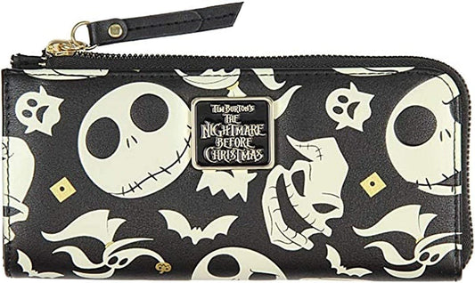 HOTClassic Christmas Movie Oogie Boogie Zip Around Clutch Wallet