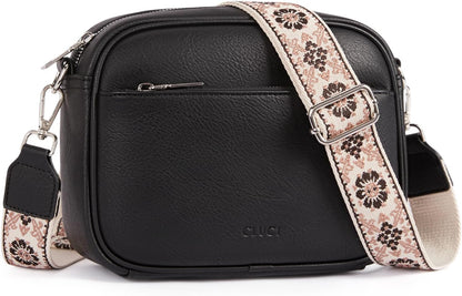 HOTCLUCI Crossbody Bags for Women Bundles with Slim Wallet for Women