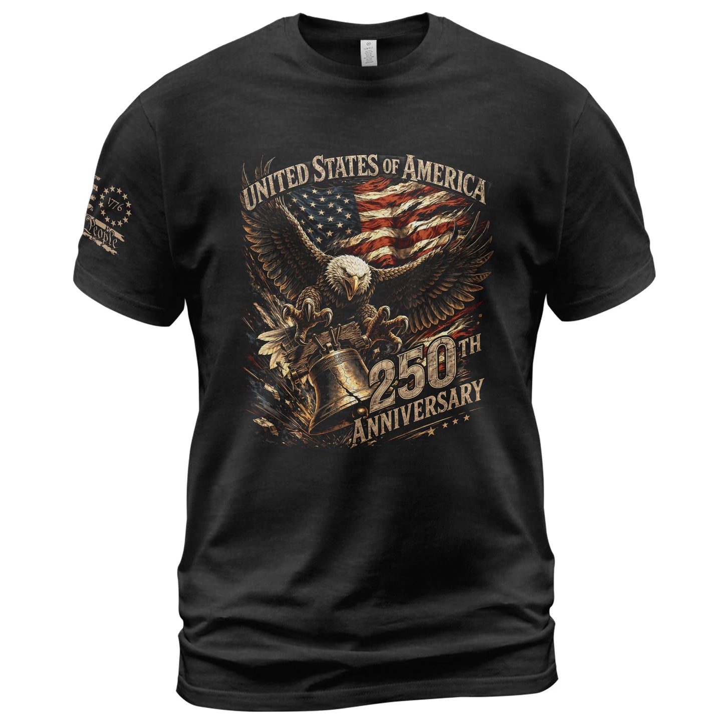 HOT250th Anniversary USA Shirt, 1776-2026 Graphic Shirts for Men | Graphic T-shirt featuring 1776-2026 inspired artwork, suitable for holidays, gatherings, casual wear, and everyday outfits