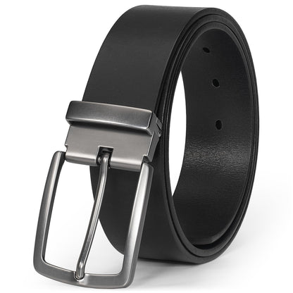 HOTThicken Full Grain Leather Mens Belt Heavy Duty Mens Work Belt Mens Belt High Hardness Buckle Packed In Gift Box