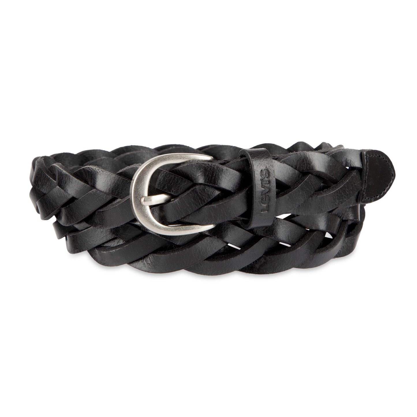 HOTLevi's Women's Fully Adjustable Casual Leather Braided Belt for Jeans and Dresses