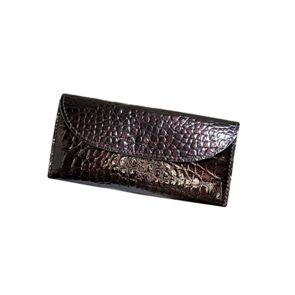 HOTINGVARR Leather Long Wallet for Women, Handmade wallet, Leather Purse, Gift for her (Black)