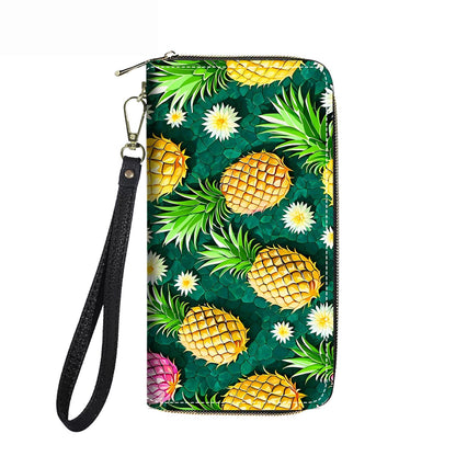 HOTWomen's Large Capacity Wallet PU Leather Double Zipper Clutch Purse Multifunctional Wallet with Removable Wristlet Strap for Smart Phone/Coin/Card/Cash, Floral Quotes Bible Verse Philippians 4-13