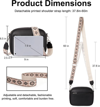 HOTCLUCI Crossbody Bags for Women Bundles with Slim Wallet for Women