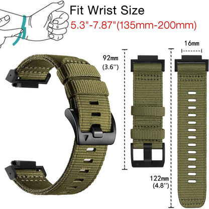 HOTAbanen Rugged Nylon Watch Band for Casio gshock DW-5600/8900, Adjustable Sports Wrist Strap for GA-100/GW-B5600/GB-5600 /GW-6900