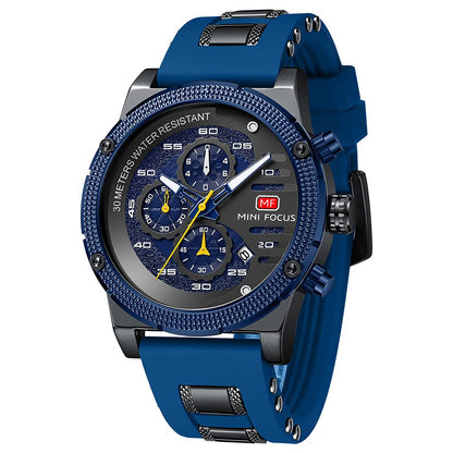 HOTAIMES Mens Watches for Men Casual Chronograph Waterproof Sport Military Watch Analog Quartz Movement Stylish Luxury Dress Wrist Watch Elegant Gift Watch for Men
