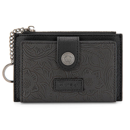 HOTMontana West X Wrangler Small Womens Wallet Slim Credit Card Holder Minimalist Brown Keychain Wallet Compact Western Card Organizers
