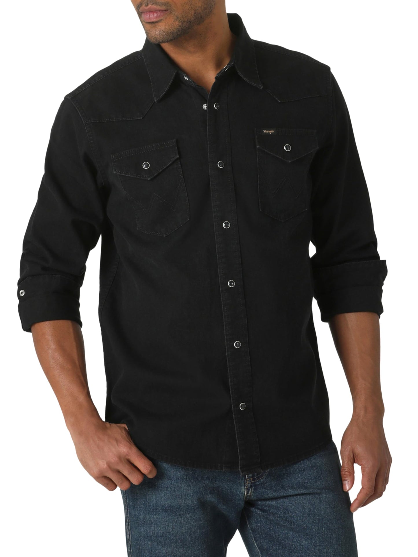 HOTWrangler Men's Iconic Regular Fit Snap Shirt