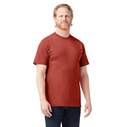 HOTDickies Men's Heavyweight Heathered Short Sleeve Pocket T-Shirt