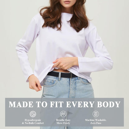 HOTXZQTIVE No-Show Crop Band Belt for Women & Men, Adjustable Tuck Band for T-Shirt, Sweater Tucking