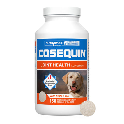 HOTNutramax Cosequin for Dogs Joint Health Supplement, Contains Glucosamine for Dogs, Plus Chondroitin and MSM, Supports Healthy Joints, For All Breeds and Sizes, Chewable Tablets, 132 Count
