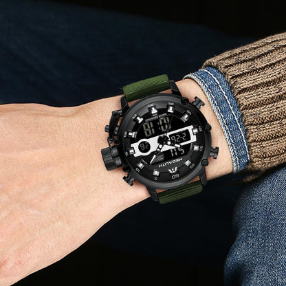 HOTMEGALITH Military Watches for Men Digital: Tactical Analog Sport Wristwatch | Dual Time Display, Waterproof, Heavy Duty Watch, LED Alarm Stopwatch, Date, Gifts for Husband Father, Anniversary Birthday