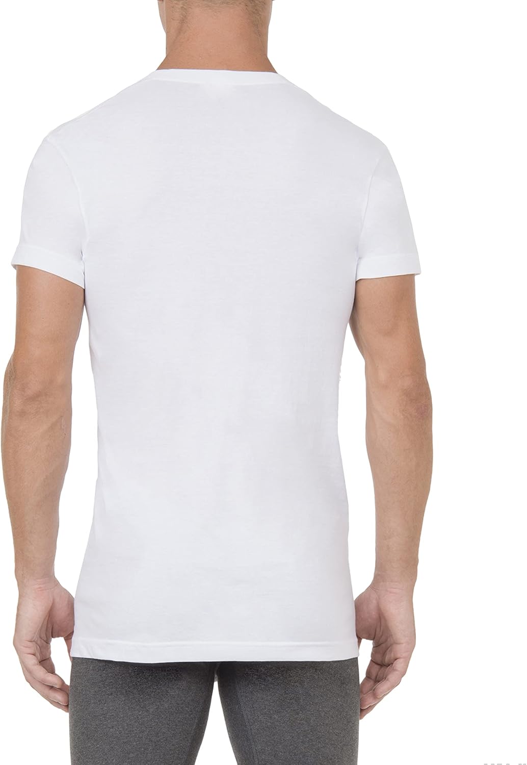 HOT2(X) IST Men's Essential Cotton Slim Fit Deep V-Neck T-Shirt 3-Pack