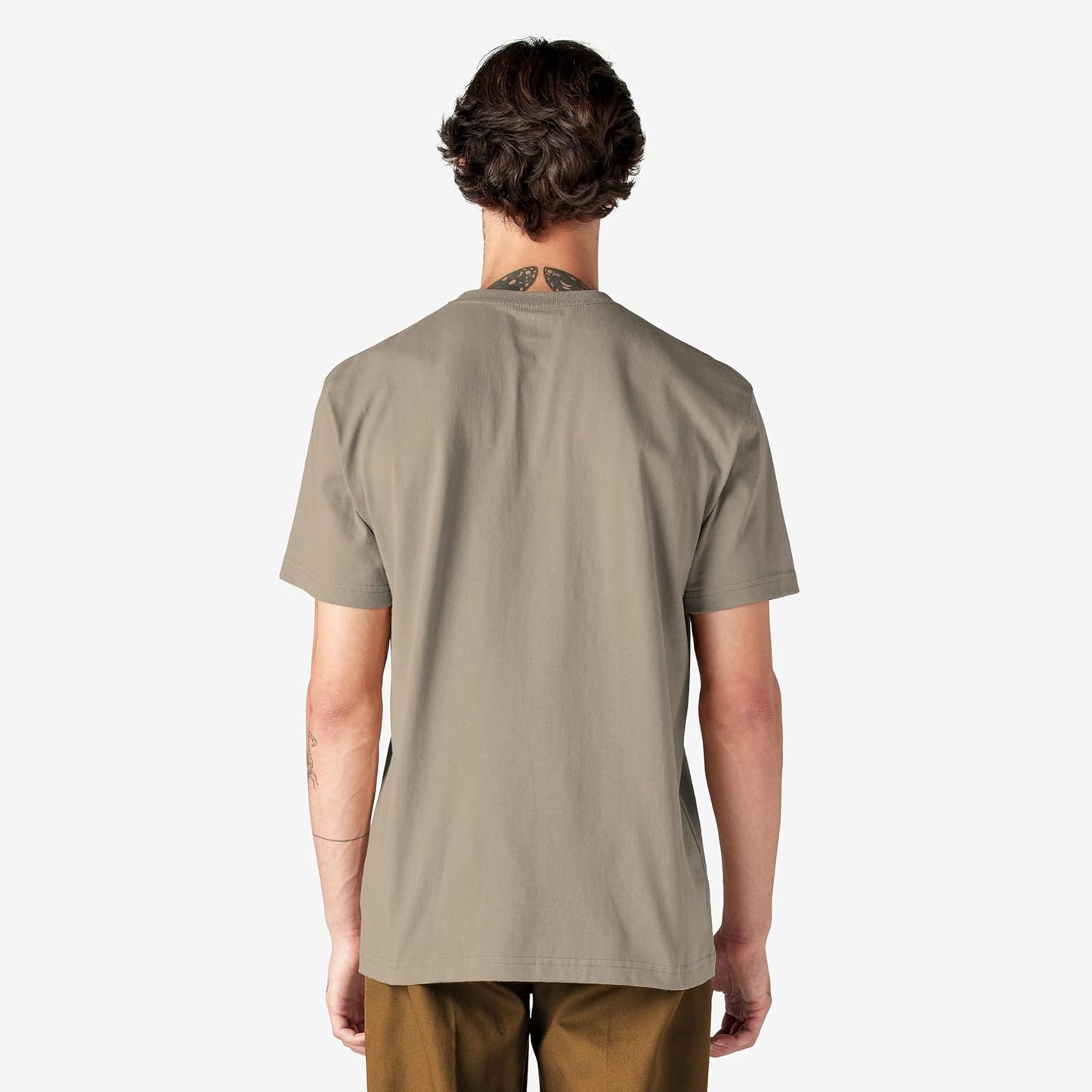 HOTDickies Men's Heavyweight Heathered Short Sleeve Pocket T-Shirt