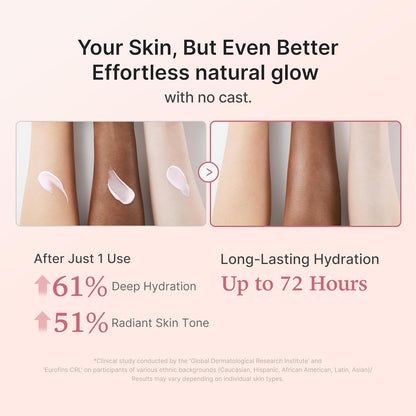 HOTmedicube Sunscreen No Cast Just Glow Collagen | SPF 50 Broad Spectrum Face Sunscreen | Lightweight, Non-Sticky, Hydrating Formula | Peptide, Cica for Soothing & Glow | Korean Skincare