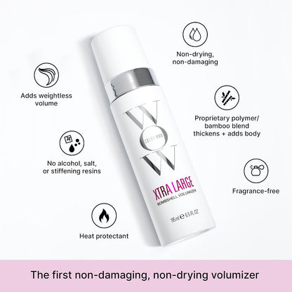 HOTCOLOR WOW Xtra Large Bombshell Volumizer, Alcohol-Free Hair Volumizer for Lasting Volume and Thickness
