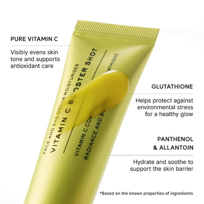 HOTArencia Vitamin C Booster Shot Serum with Glutathione, Niacinamide and Vitamin E for Dark Spot Care, Fine Lines & Wrinkles, Glass Skin, Korean Skincare 30ml/1.01 fl.oz
