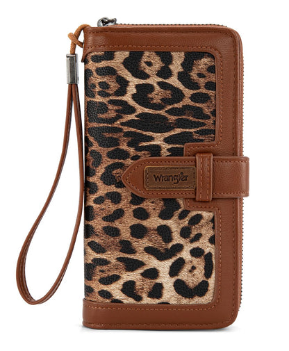 HOTX Wrangler Women's Wallets Bifold Wristlet Wallets for Women Large Capacity Credit Card Wallet with ID Window