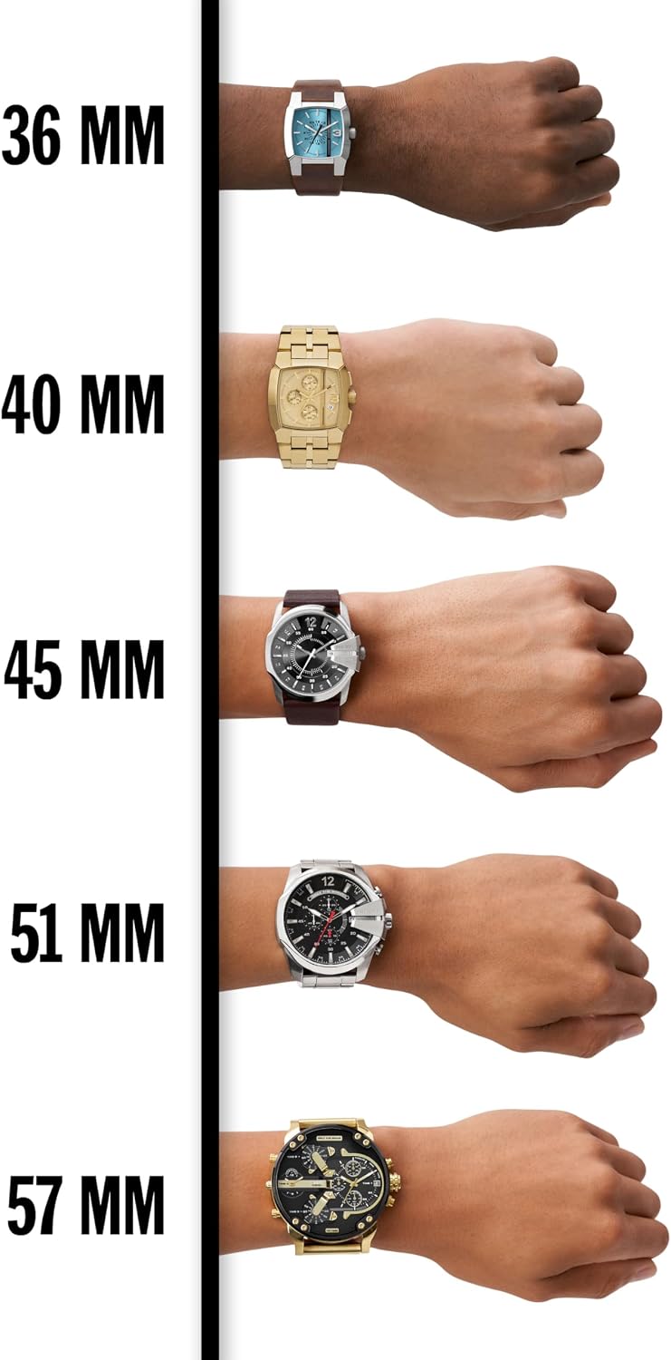 HOTDiesel Mega Chief Watch for Men, Chronograph Men's Watch