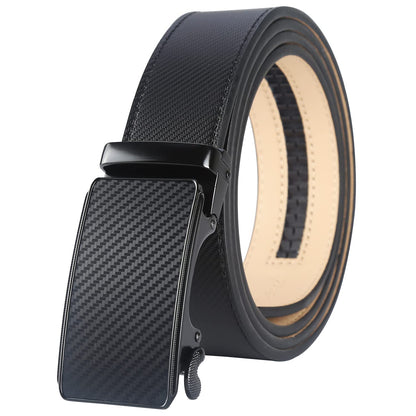 HOTLavemi Men's Real Leather Ratchet Dress Casual Belt, Cut to Exact Fit,Elegant Gift Box