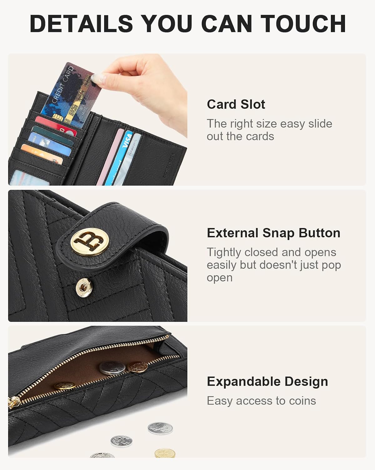 HOTBOSTANTEN Crossbody Bags for Women ＆ Slim Wallet for Women Leather RFID Blocking Card Holder