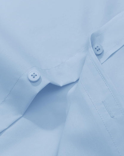 HOTAlimens & Gentle Men's Dress Shirt Regular Fit Stretch Stain Shield Long Sleeve Solid Business Wedding Button Down Shirts