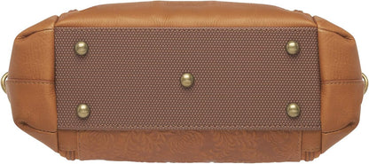 HOTGTM Gun Tote'n Mama Cowhide Conceal Carry Purse, tan, One Size